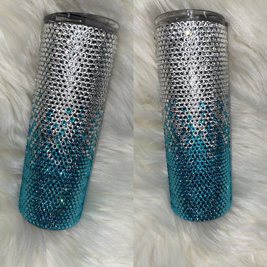 Customizable Ombré bling cup (click on pic, read description below for how to pick your colors )