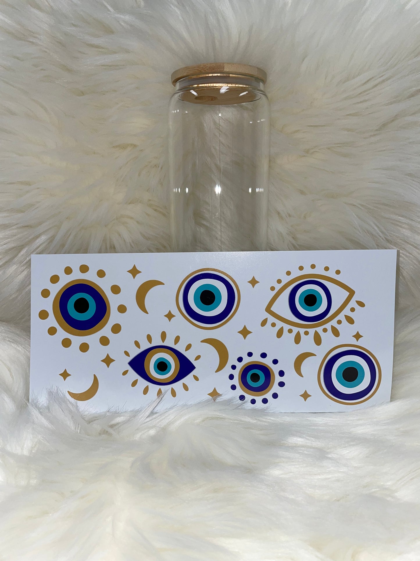 16oz Glass Libby Cup *All seeing eye*